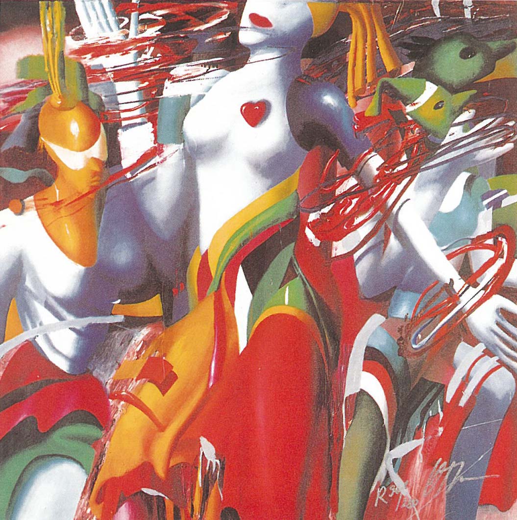 オルガグレチナシルクスクリーン絵画